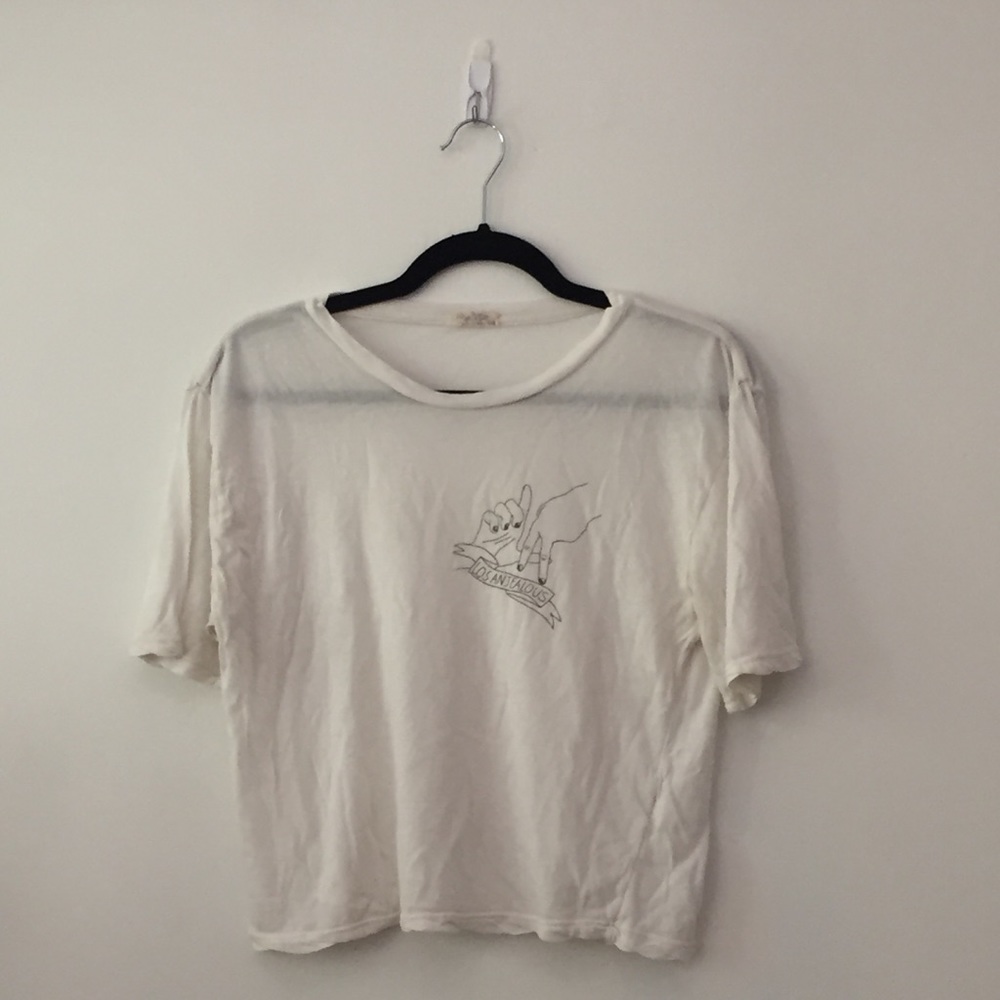 LA print cozy tshirt